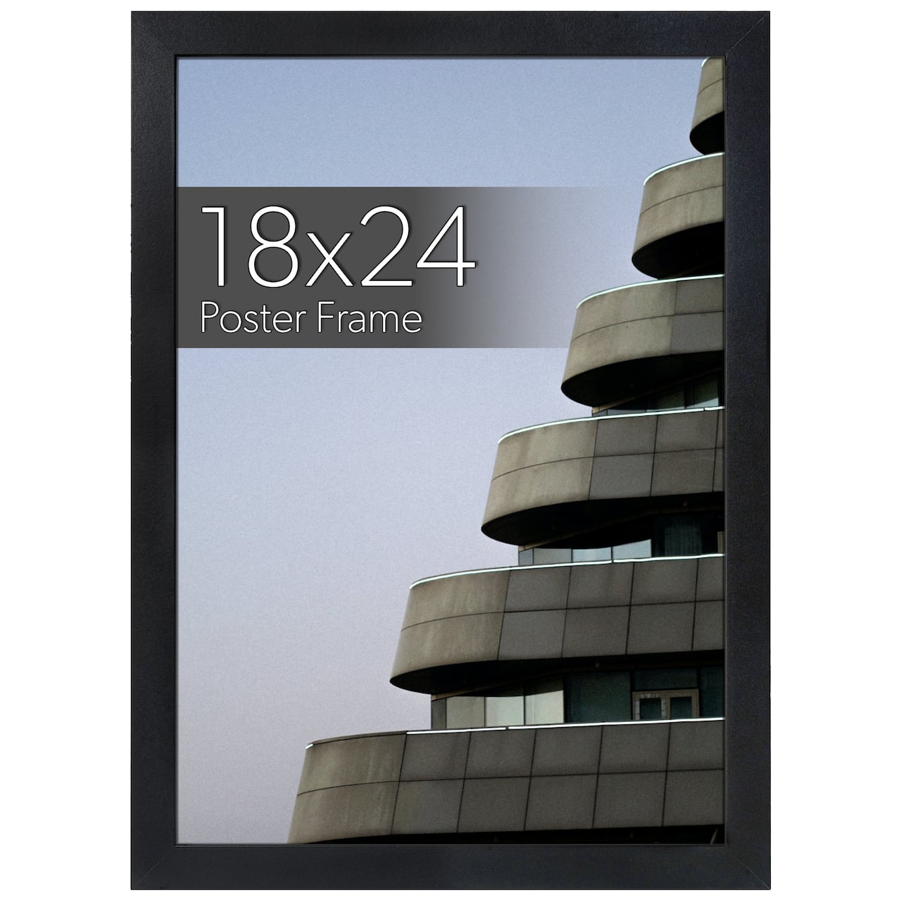 WallsThatSpeak Vertically or Horizontally Hanging Black Picture Frame